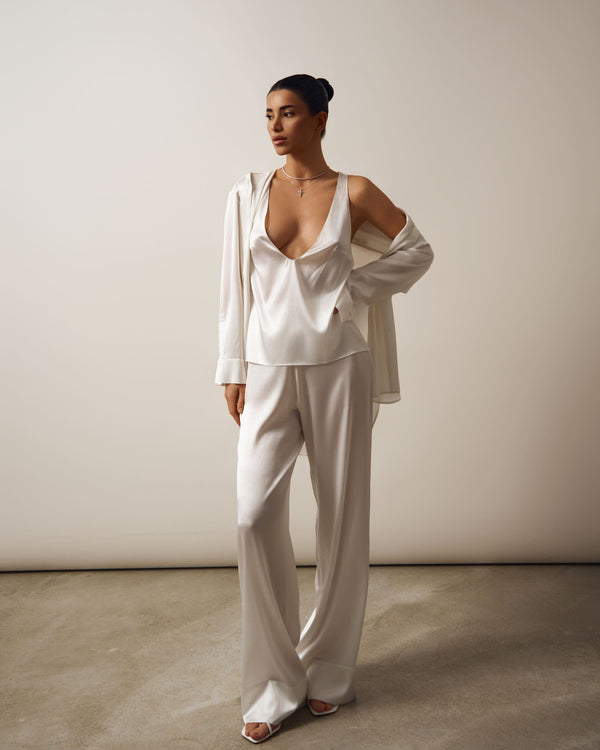 BRIDAL SILK SUIT (SHIRT, PANTS)